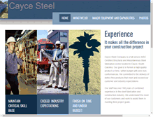 Tablet Screenshot of caycesteel.com